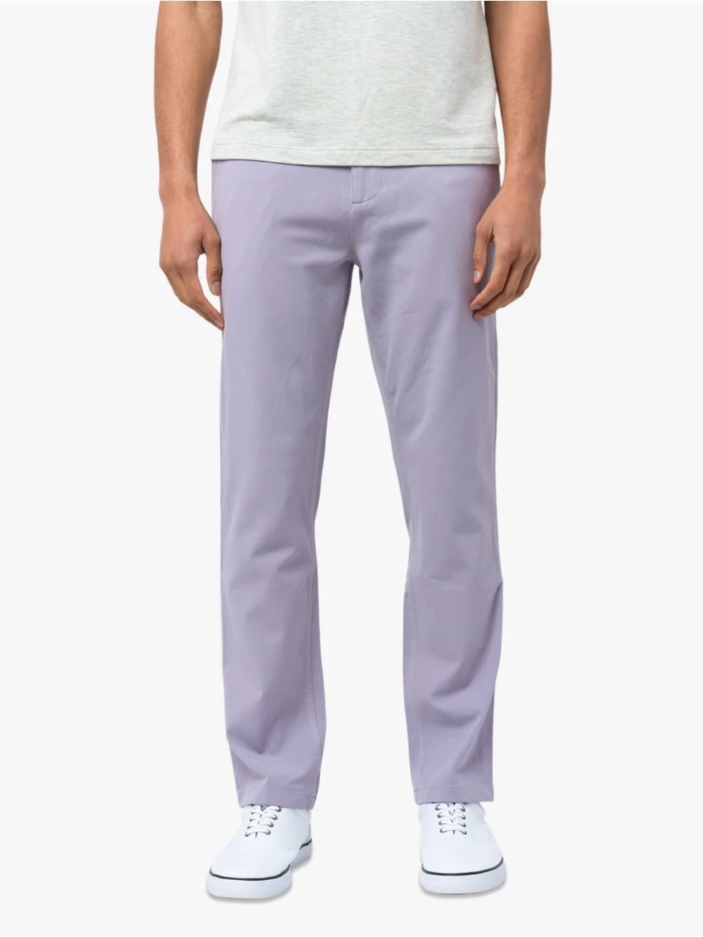 Lacoste Man’s Casual Slim Chino Pants - Light Lavender Size 30